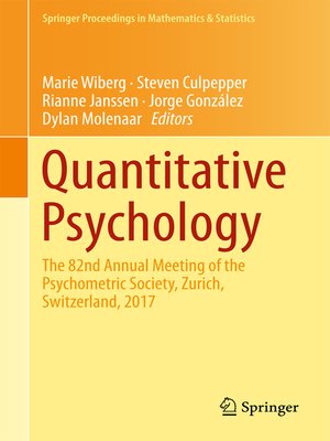 cover image of Quantitative Psychology